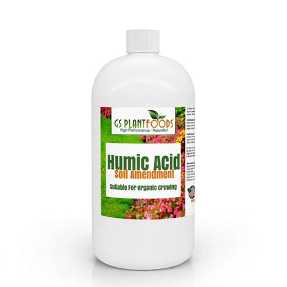 GS Plant Foods Humic Acid Soil Amendment – Leonardite-Derived Liquid 36 OZ