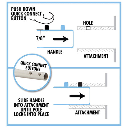 STAR BRITE Boat Hook Attachment - Fits Extend-A-Brush Handles (040033) Black