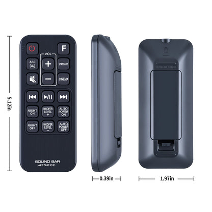AKB74815331 Remote Control For LG Sound Bar SH2 SH3K SH4 SH4D SHC4 SL4 SPH4B-W