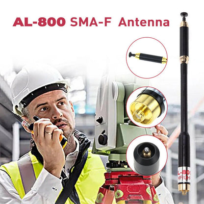 50ohm Telescopic AL-800 Dual Band VHF UHF SMA-F Antennas For BaoFeng UV-9R Radio