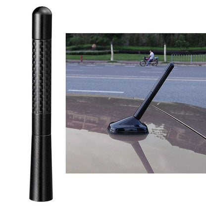 Bingfu Car Radio Stereo Antenna Mast Carbon Fiber Truck Universal Black