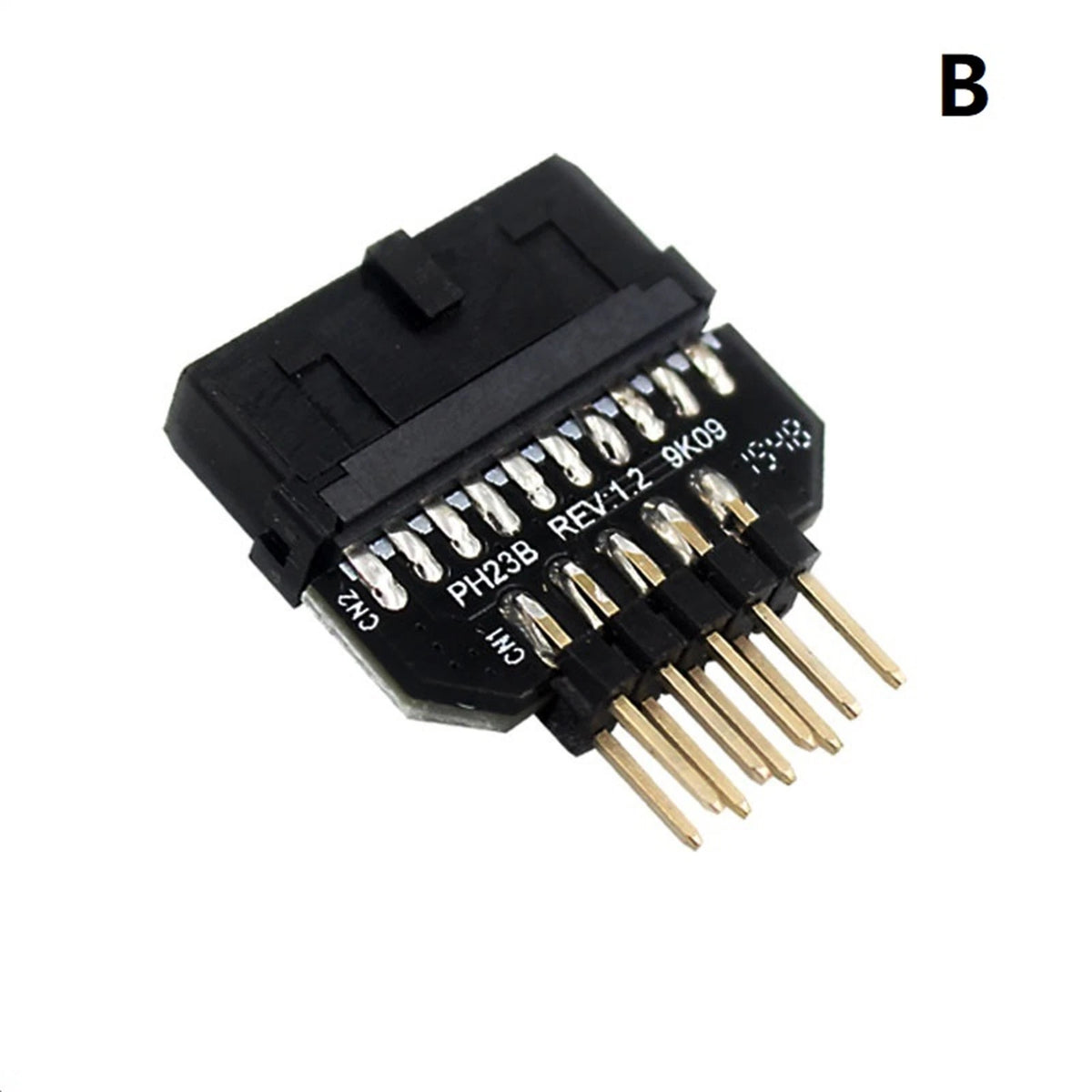 Black Panel Plug-in Adapter Computer Motherboard USB3.0 20pin To USB2.0 9pin,