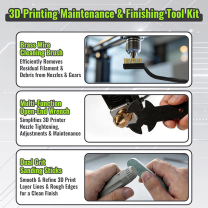 40PCS 3D Printer Tools Kit with Storage Case for FDM Printing