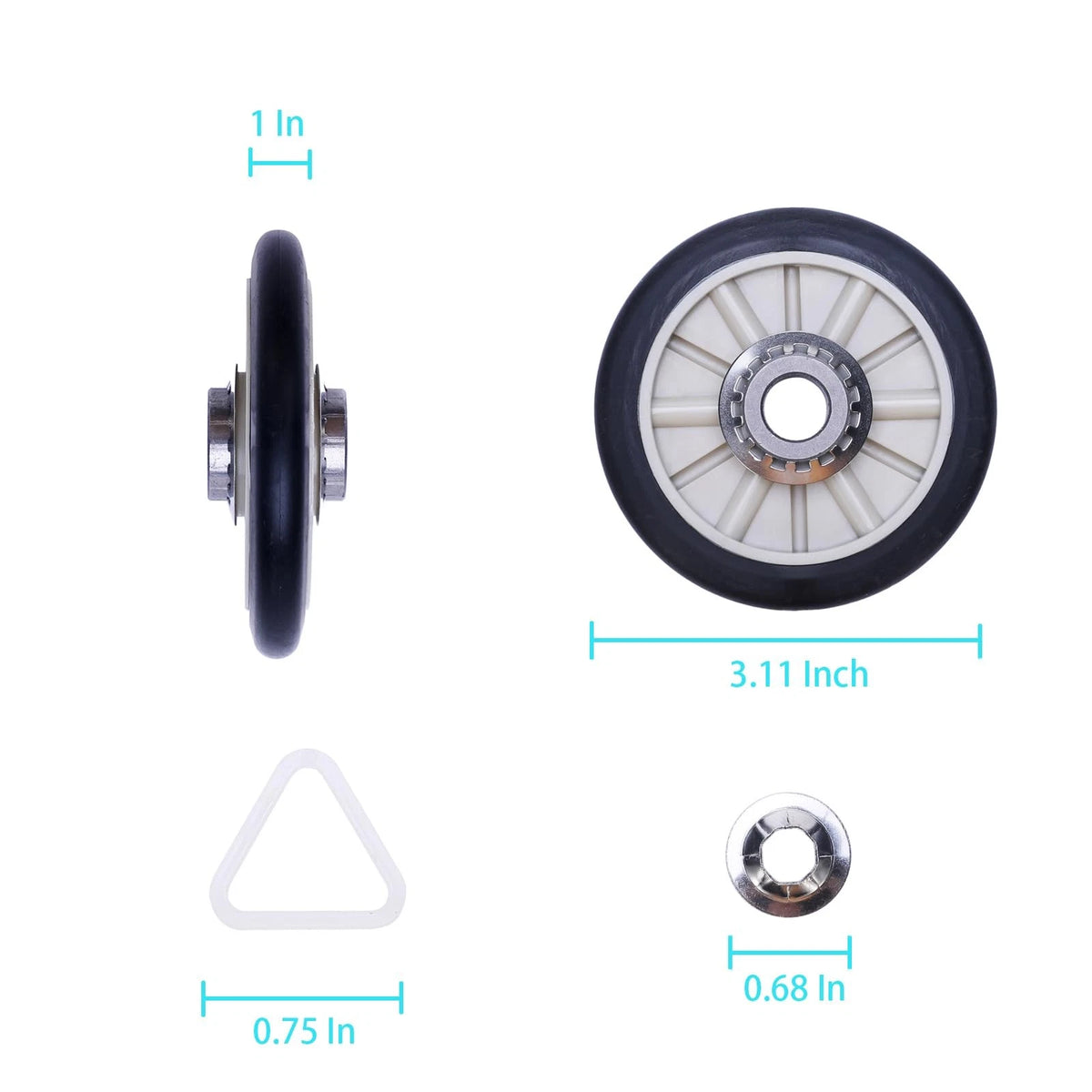 Dryer Repair Kit Ken-more Series 70 80 90 500 600 Whirl-pool WED4815EW1...
