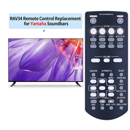 RAV34 WN46680 EU Remote Control For Yamaha RAV250 RX-V361 RX-V365 AV Receiver