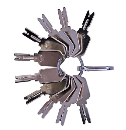 JEENDA (10) Forklift Key for Clark Yale Hyster Komatsu Gradall Gehl Crown...