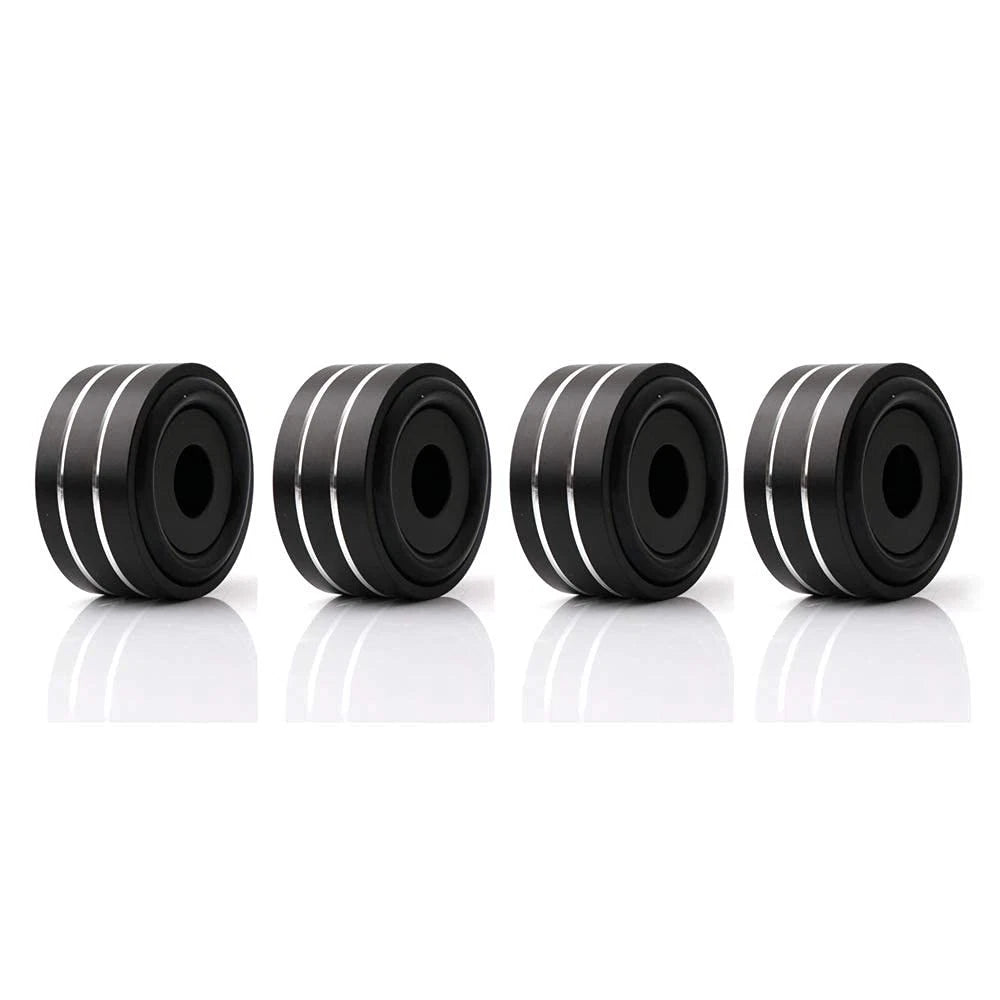 Monosaudio 4Pcs 40x20mm Speaker Isolation Feet Single-sided 3M Black