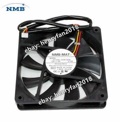 NMB-MAT 4710KL-04W-B59-M01 12VDC 0.72A 120*120*25mm Axial Cooling Fan Cabinet
