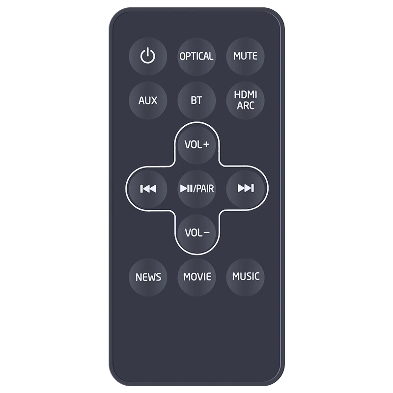 Remote Control For Medion P64150 2-in-1 convertible Bluetooth TV Soundbar