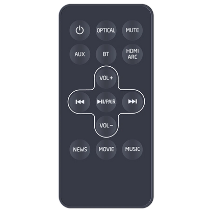 Remote Control For Medion P64150 2-in-1 convertible Bluetooth TV Soundbar