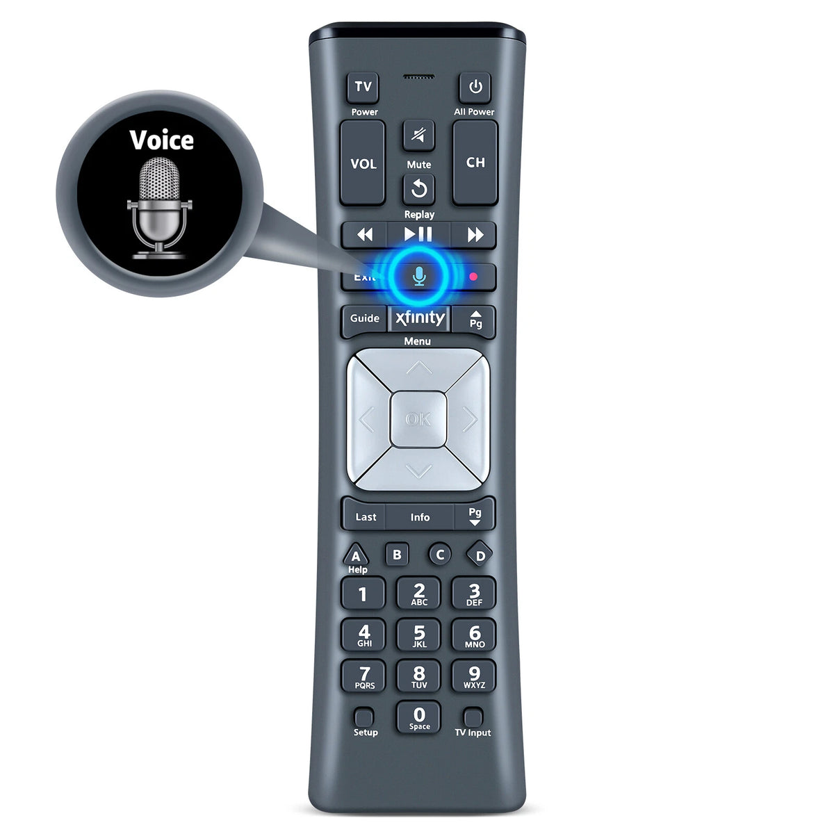 For Comcast/Xfinity XR11 Premium Voice Activated Cable TV Remote Control