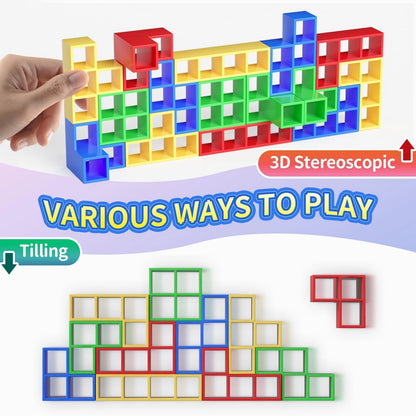 Ziogogco 48 Pcs Game Gifts, Balance Stacking Small, Blue, Red, Green, Yellow