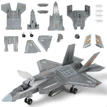 1/72 F-35 Stealth Fighter Assembly Model Kit 22cm Collectible Military Jet Decor
