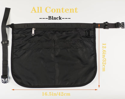 Bafelia Small Size Barber Apron with 5 Pockets, Waterproof and Small, Black