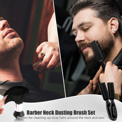 NICEMOVIC 10 in 1 Hair Cutting Barber Cape with Neck Duster Standard, Stripe
