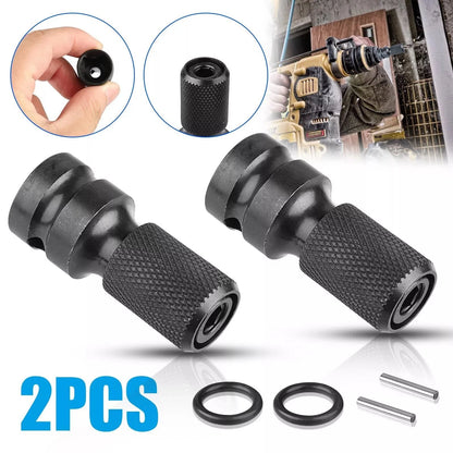2* Hex Ratchet Socket Adapter Drive 1/2" Square To 1/4" Converter Impact Tool