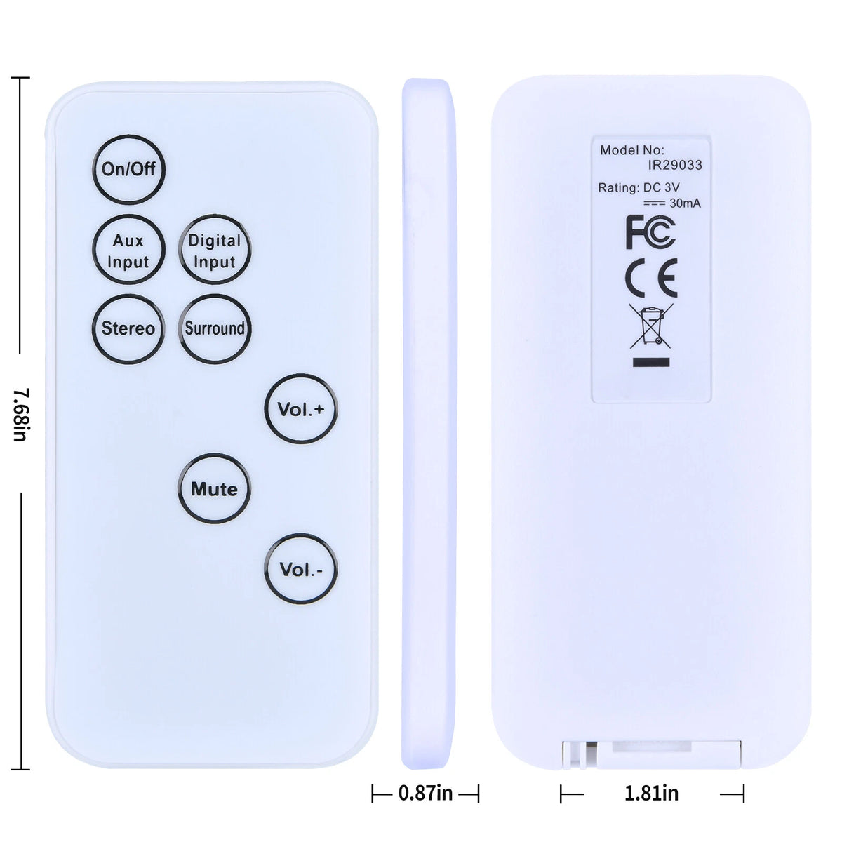 Replacement Remote Control For JBL SB300 Sound Bar