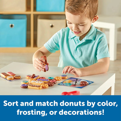 Learning Resources Grab That Donut! Fine Motor Game - Medium, Multicolor