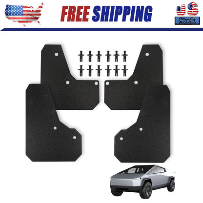 4x Mud Flaps Splash Guards For Tesla Cybertruck 2024+ Accessories Front & Rear