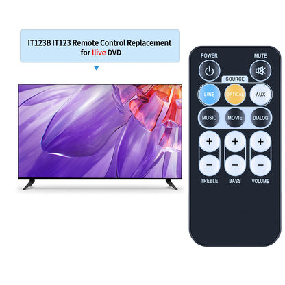 Remote Control For iLive IT153B Bluetooth Sound Bar Home Theater System