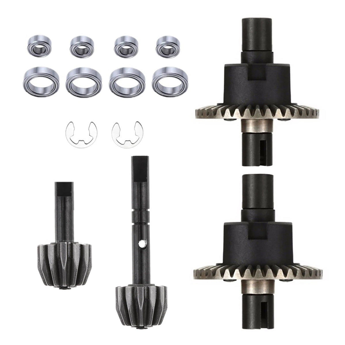 For HSP 1/10 RC Car Metal Front & Rear Differential Gear Kit Accessories