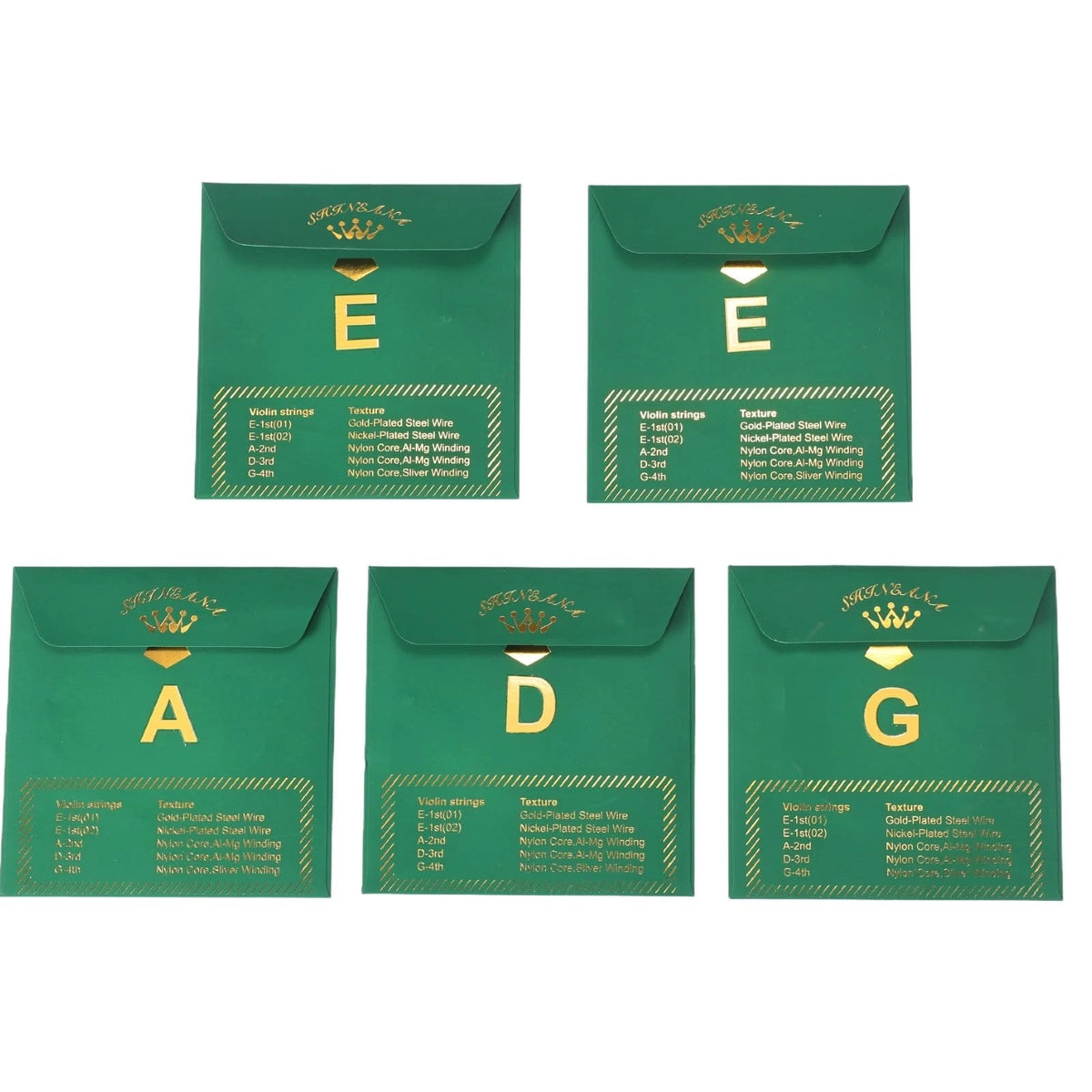 Violin Strings 4/4 Full Set, Silver