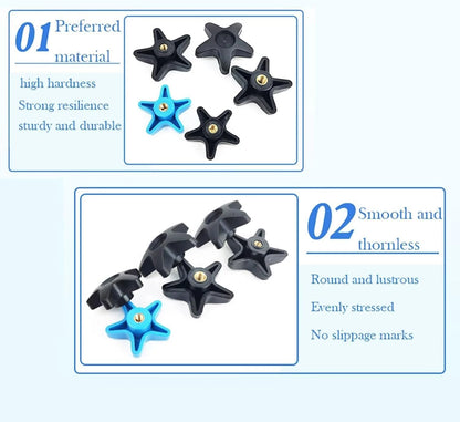 CHYDST 2 Sets Rollator Walker Replacement Knobs, Drive Black