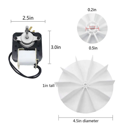 1*SM550 Bathroom Vent Fan Motor for Nutone for Broan 50 CFM Replacement Part Kit
