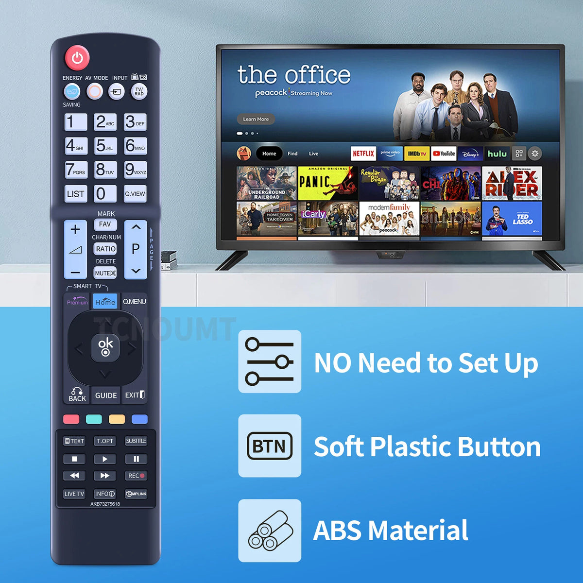 AKB73275618 Remote Control For LG TV 55LV3730, 32LV3730, 37LV3730, 42LV3730