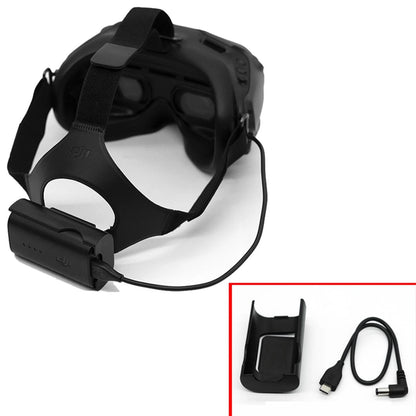 30cm Power Charging Cable+Battery Case Set For DJI FPV Combo Goggles V2 Glasses