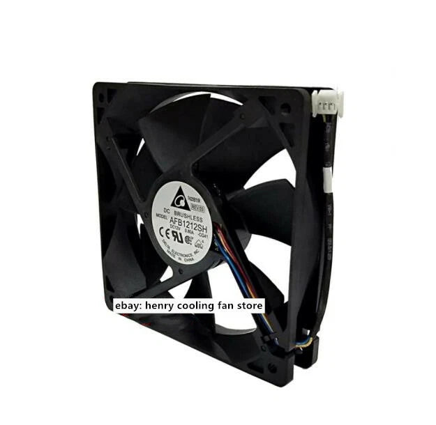 Delta AFB1212SH Axial fan DC 12V 0.8A 120*120*25MM 4pin  Server cooling fan