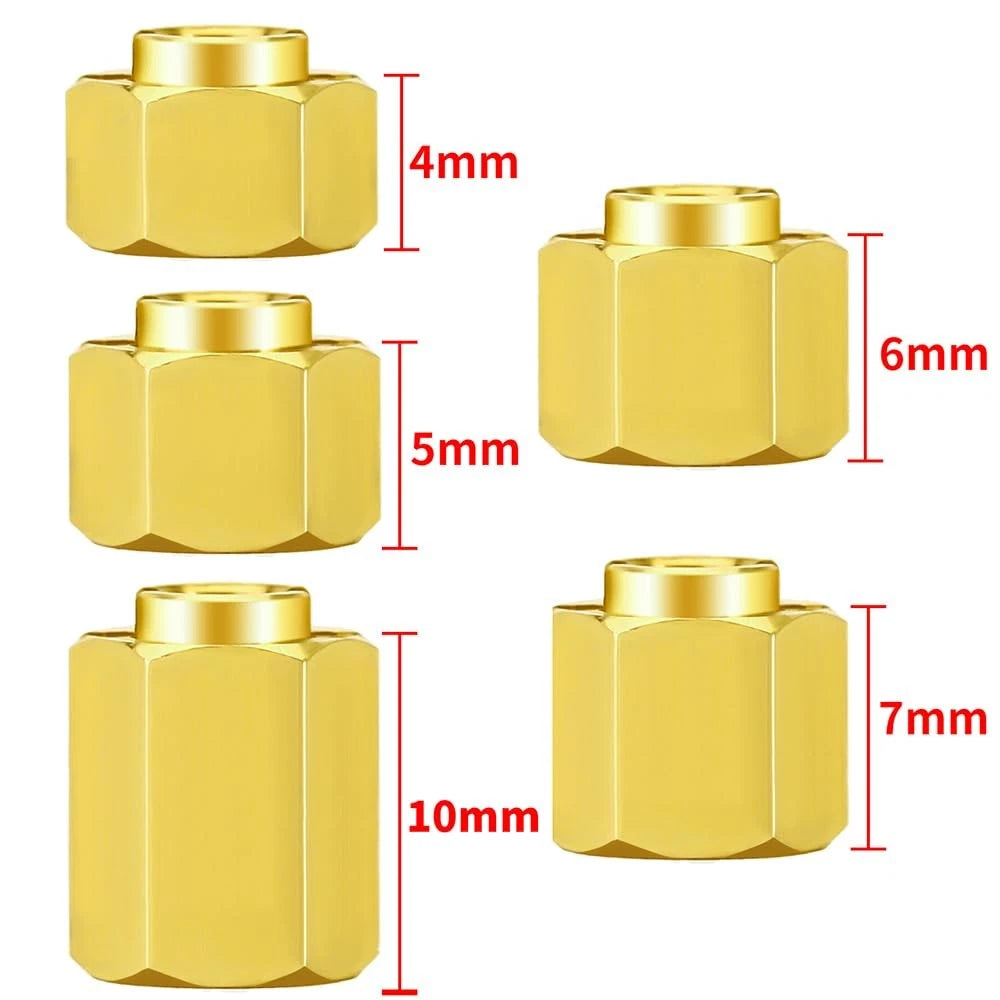 MOHERO 4Pcs 15g Brass Wheel Hubs 10mm Extenders Hex Adaptor for 1/18 RC...