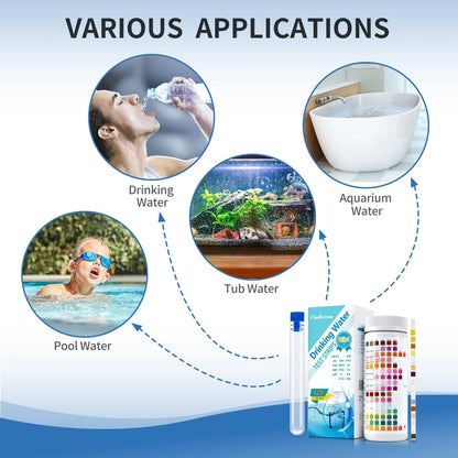 Umlecoa 16 in 1 Premium Water Test Kit - 125 Home Quality 16 IN 1