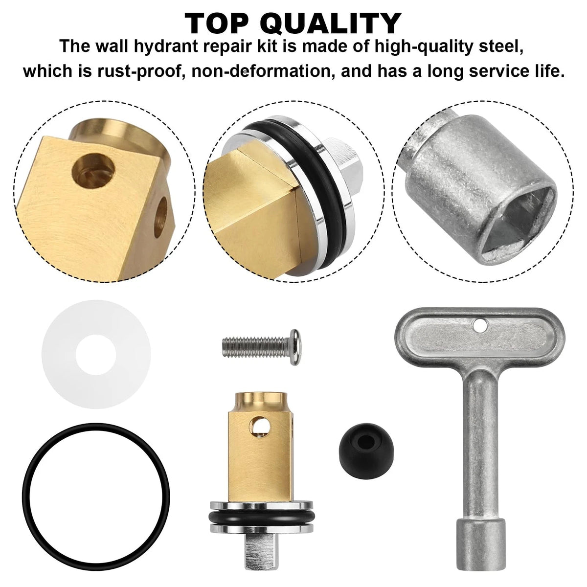 Wall Hydrant Repair Kit, Fits for Zurn HYD-RK-Z1321-CXL Z1321-CXL/ Z1320-CXL