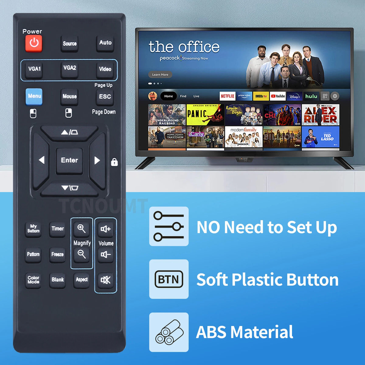 Remote Control For Viewsonic Projector PJD5233 PJD5523W PJD5123 PJD5223 PJD5221