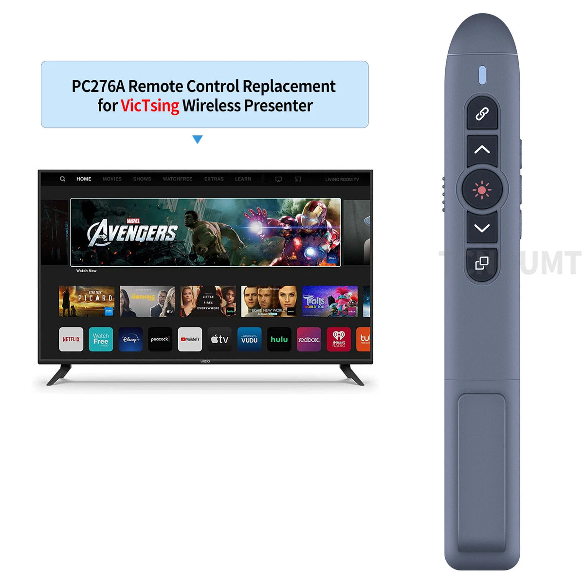 For VicTsing Wireless Presenter PC276A Remote Laser Pointer