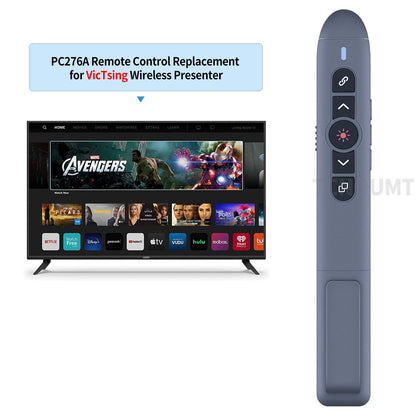 For VicTsing Wireless Presenter PC276A Remote Laser Pointer