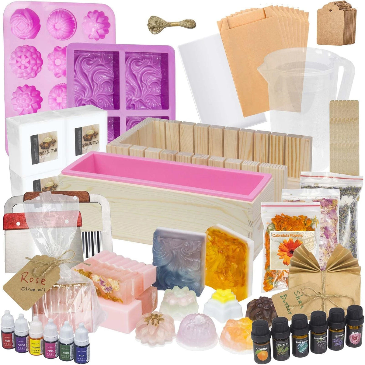 haclum Soap Making Kit for Adults and Kids - Supplies with White