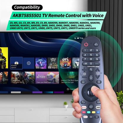 For LG MR20GA AKB75855501 Voice Magic Remote Control for OLED NanoCell TVs