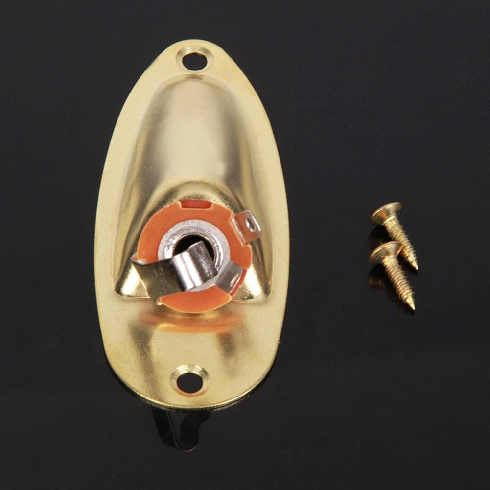 Boat Style Loaded Jack Socket Cover Plate For Strat Stratocaster Electric Guitar