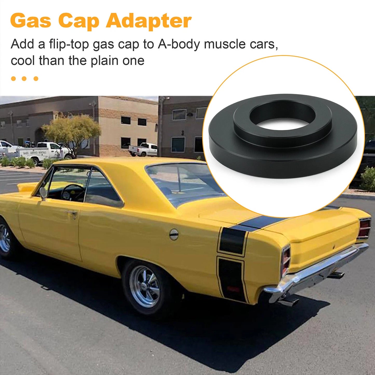 Flip Top Gas Cap Adapter for Barracuda Dart A-Body