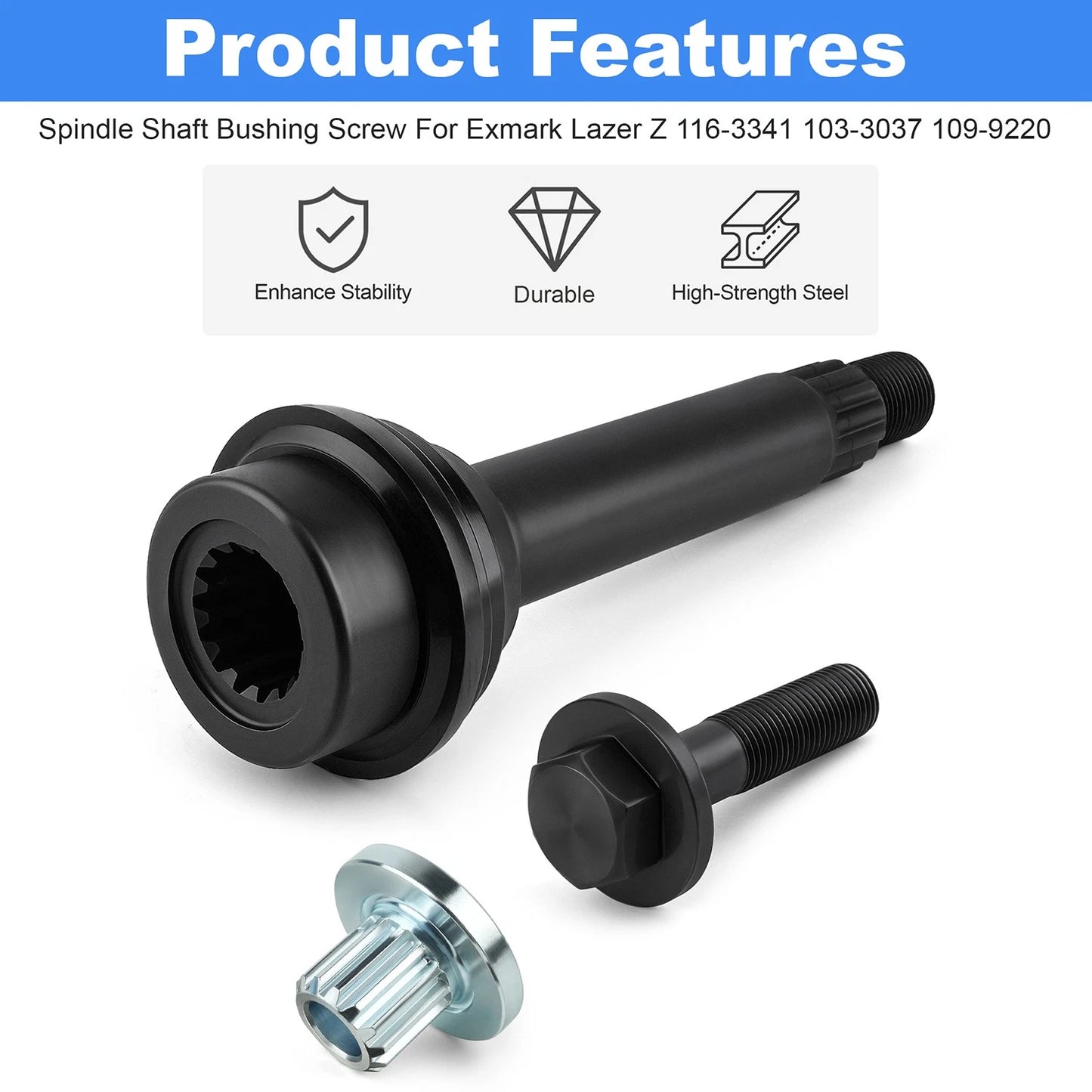 Spindle Shaft Bushing Screw For Exmark Lazer Z 116-3341 103-3037 109-9220