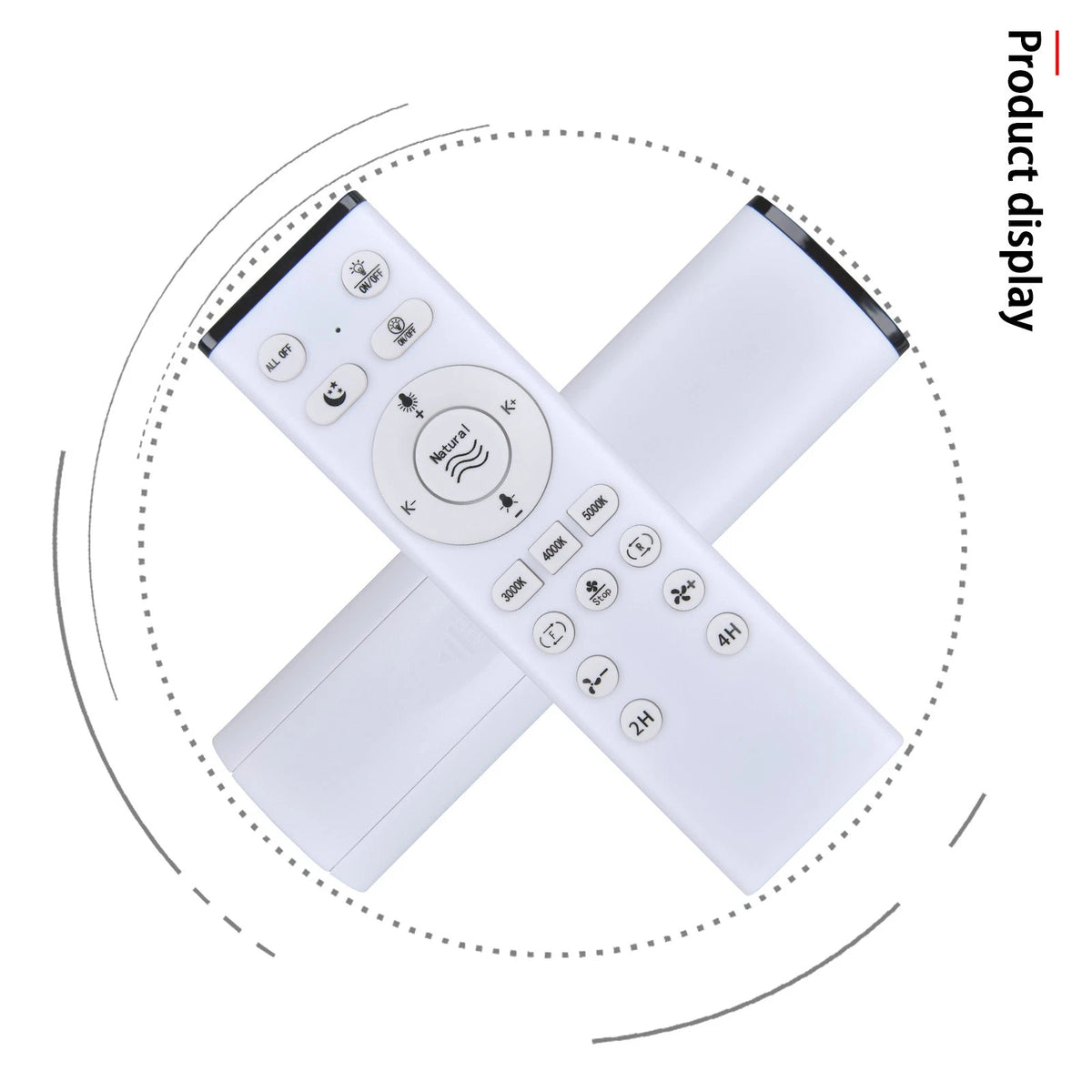 Remote Control For SYLEEN 22'' Ceiling Fans with Lights WSS-22-BL WSS-22-W