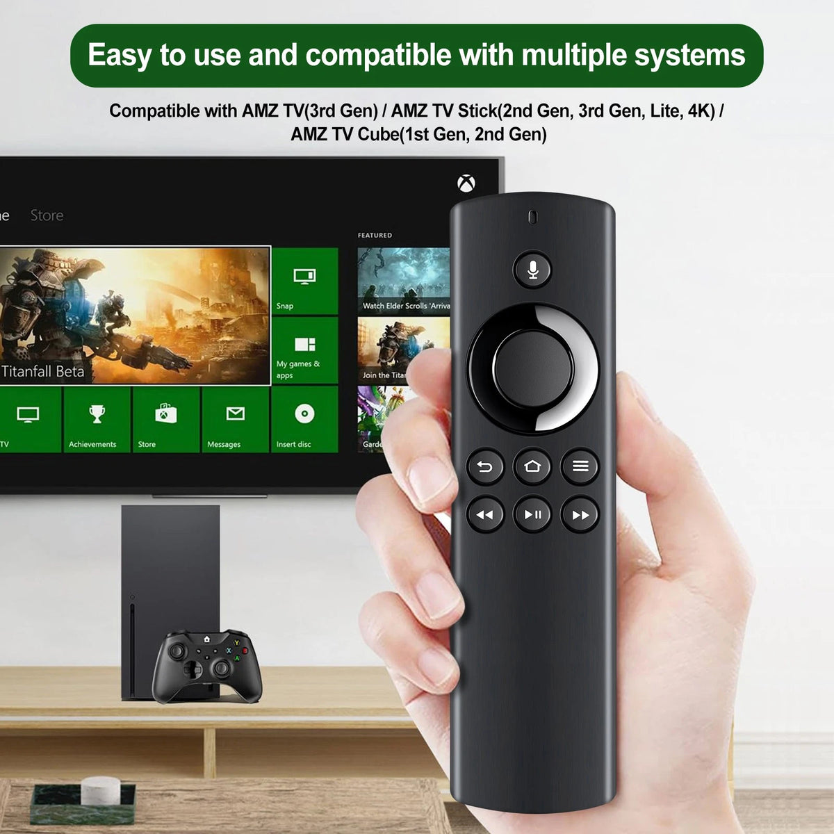 2nd Gen DR49WK B PE59CV Voice Remote Control For Amazon TV Stick Box