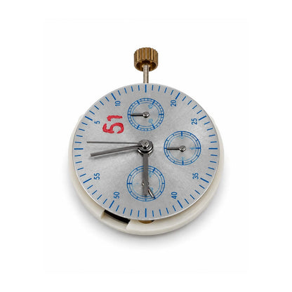 27-Jewel 30mm Chronograph Automatic Watch Movement Replacement For ETA 7753 775