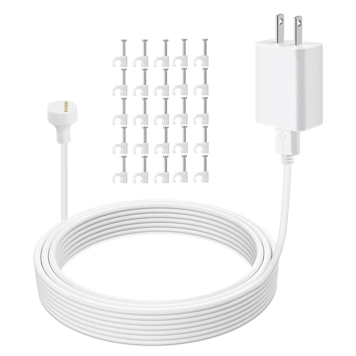 Outdoor Power Cable for Google Nest Cam Battery Magnetic Weatherproof 5.2M