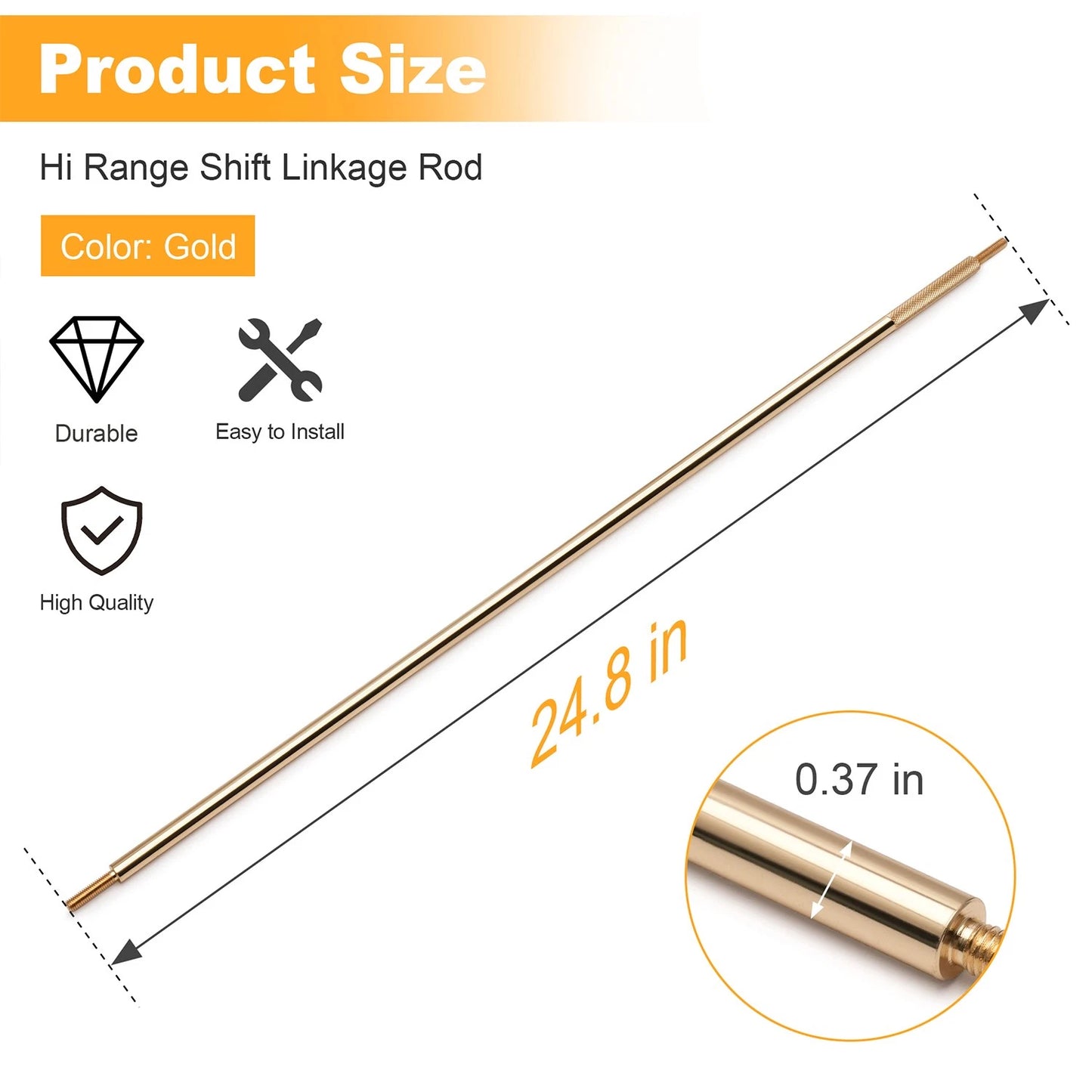 Hi Range Shift Linkage Rod 5020823 Compatible with Polaris Sportsman 500 400 335