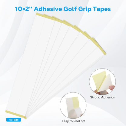 MoKo Golf Grip Kit, Club Regripping Kit with Bench Vise and Tapes Black
