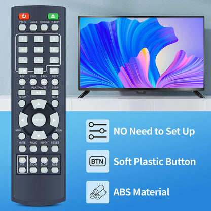 LR03 XL-6046 Remote Control for Onn DVD Player 100008761 100093892 ONA18DP001