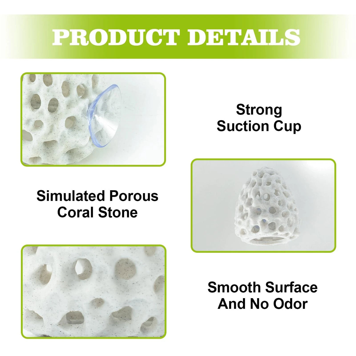 Swirge Shrimp Dome Hide, Hides for Aquarium, Betta Fish Hideout White